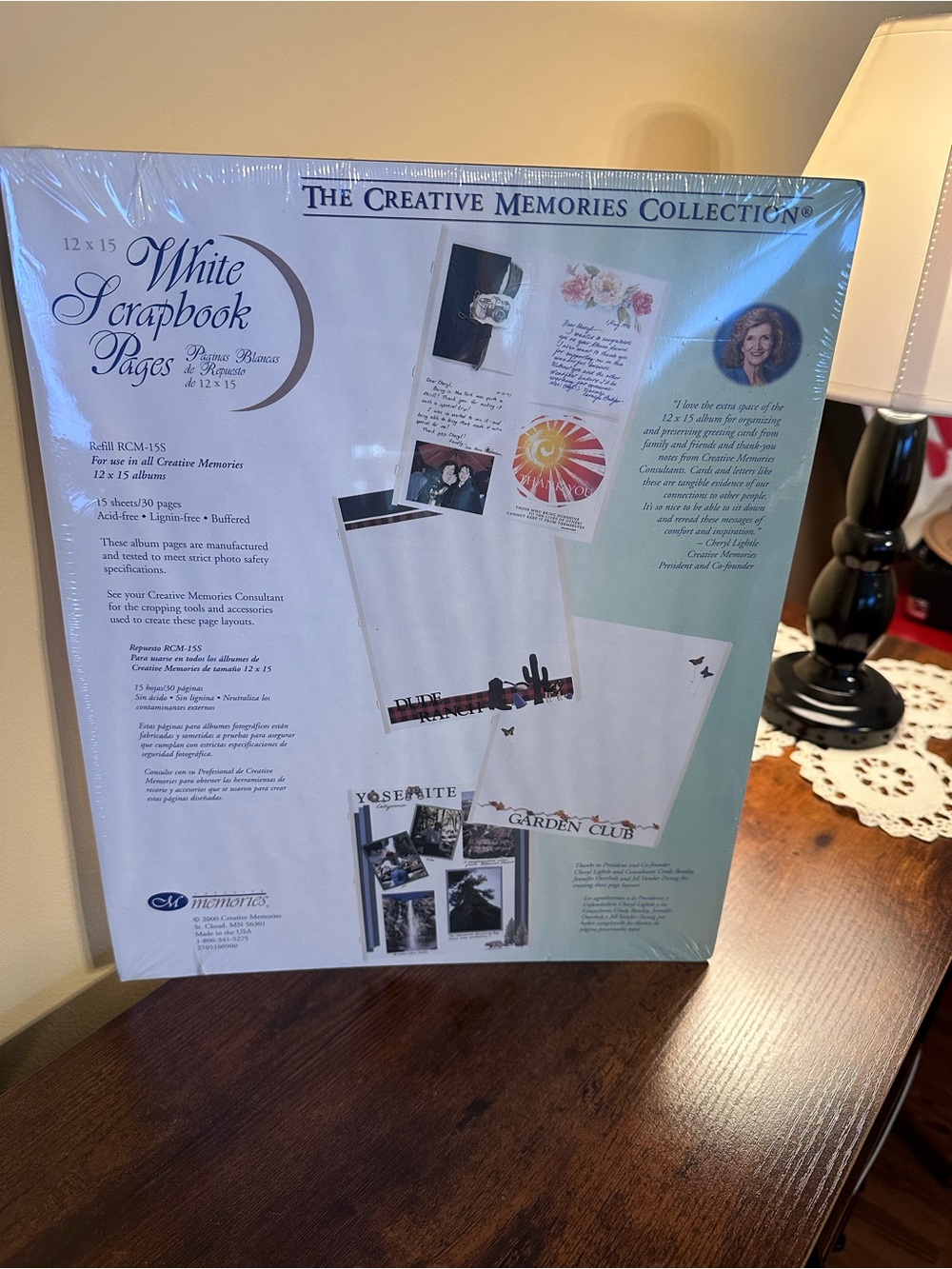 Creative Memories 12x15 REFILL White Scrapbook Pages Pack